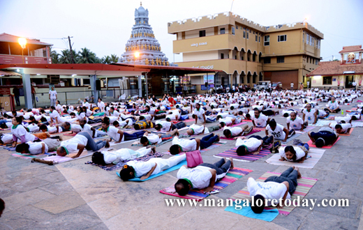 Surya Namaskar at kadri temple
